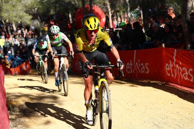 Dutch Marianne Vos pictured in action during the women s elite race at the cyclocross cycling event in Benidorm, Spain, , stage 12 14 in the UCI World Cup competition. DAVIDxPINTENS  x110717060x