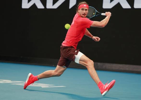 Alexander Zverev, Australian Open 2025, Melbourne Park, Melbourne, Victoria, Australia Copyright: xJuergenxHasenkopfx