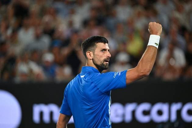 Australian Open - Novak Djokovic Wins Fourth Round Novak Djokovic (SRB) during his fourth round match at the 2025 Australian Open at Melbourne Park in Melbourne, AUSTRALIA, on January 19, 2025. Photo by Corinne Dubreuil ABACAPRESS.COM MELBOURNE  Copyright: xDubreuilxCorinne ABACAx