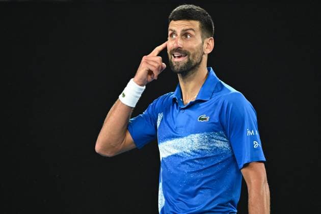 Australian Open - Novak Djokovic Wins Fourth Round Novak Djokovic (SRB) during his fourth round match at the 2025 Australian Open at Melbourne Park in Melbourne, AUSTRALIA, on January 19, 2025. Photo by Corinne Dubreuil ABACAPRESS.COM MELBOURNE  Copyright: xDubreuilxCorinne ABACAx