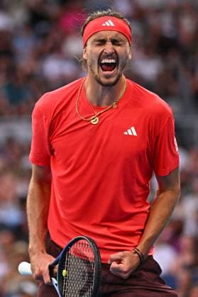 Australian Open - Alexander Zverev Wins Fourth Round Alexander Zverev (GER) during his fourth round match at the 2025 Australian Open at Melbourne Park in Melbourne, AUSTRALIA, on January 19, 2025. Photo by Corinne Dubreuil ABACAPRESS.COM MELBOURNE  Copyright: xDubreuilxCorinne ABACAx