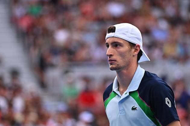 Australian Open - Ugo Humbert Loses Fourth Round Match Against Alexander Tzverev Ugo Humbert (FRA) during his fourth round match at the 2025 Australian Open at Melbourne Park in Melbourne, AUSTRALIA, on January 19, 2025. Photo by Corinne Dubreuil ABACAPRESS.COM MELBOURNE  Copyright: xDubreuilxCorinne ABACAx