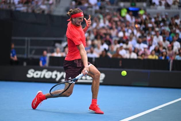 Australian Open - Alexander Zverev Wins Fourth Round Alexander Zverev (GER) during his fourth round match at the 2025 Australian Open at Melbourne Park in Melbourne, AUSTRALIA, on January 19, 2025. Photo by Corinne Dubreuil ABACAPRESS.COM MELBOURNE  Copyright: xDubreuilxCorinne ABACAx