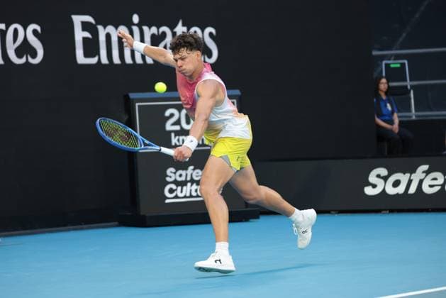 Tennis : Australie Open 2025 - Melbourne - 19 01 2025 Tennis : Australian Open 2025 - Melbourne - Ben Shelton Melbourne  Copyright: xSVx