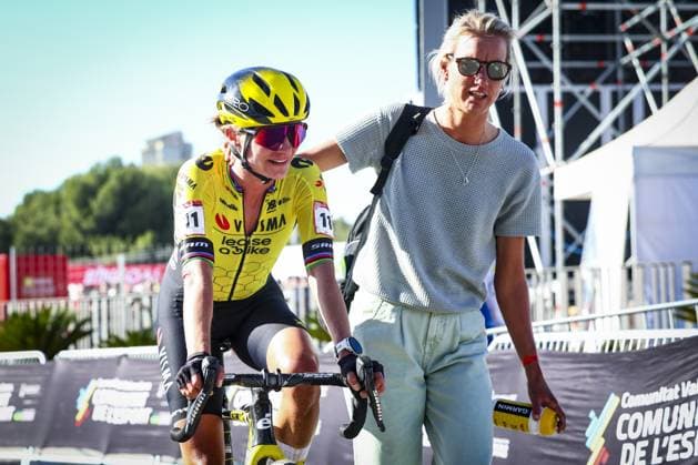 Dutch Marianne Vos pictured after the women s elite race at the cyclocross cycling event in Benidorm, Spain, Sunday 19 January 2025, stage 12 14 in the UCI World Cup competition. DAVIDxPINTENS  x110728274x