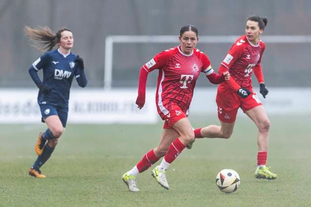 Test match women 1 FC Köln VfL Bochum, 19 01 2025 Laura Feiersinger 1 FC Köln, 27 Test match women, 1 FC Köln VfL Bochum, on 19 01 2025, Geißbockheim, Cologne Copyright: xBEAUTIFULxSPORTS Meuselx