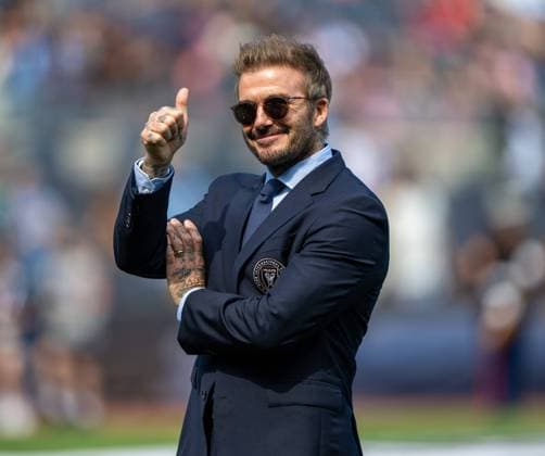 September 21, 2024, New York, New York, USA: Inter Miami FC Owner DAVID BECKHAM out on the pitch during warmups against the New York City Football Club. New York City hosted Inter Miami FC at Yankee Stadium in the Bronx. New York USA - ZUMA 20240921_mda_k194_583 Copyright: xKaixRiverxKanzerx
