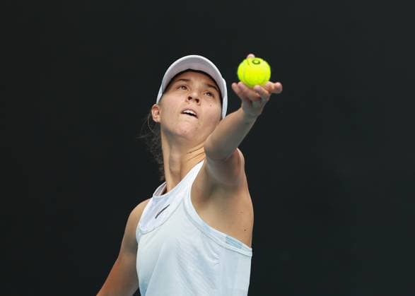 Lilli Tagger (AUT), Maedchen Einzel, Girls Singles Australian Open 2025, Melbourne Park, Melbourne, Victoria, Australia. Copyright: xJuergenxHasenkopfx