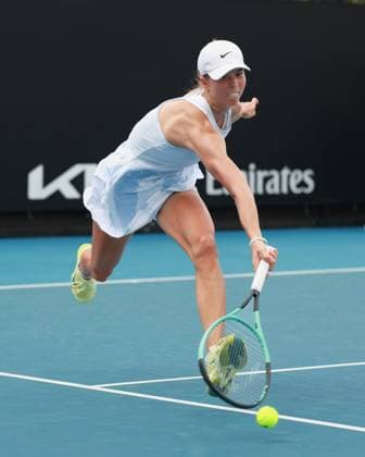 Lilli Tagger (AUT), Maedchen Einzel, Girls Singles Australian Open 2025, Melbourne Park, Melbourne, Victoria, Australia. Copyright: xJuergenxHasenkopfx