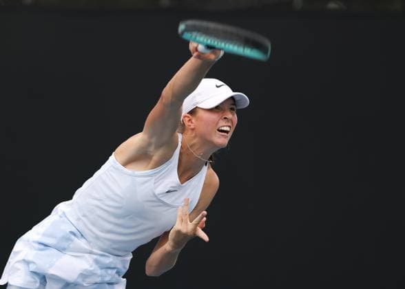 Lilli Tagger (AUT), Maedchen Einzel, Girls Singles Australian Open 2025, Melbourne Park, Melbourne, Victoria, Australia. Copyright: xJuergenxHasenkopfx