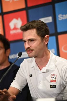 20-01-2025 Conferenza Stampa Vigilia Tour Down Under 2025; 2025, Uae Team Emirates - Xrg; Vine, Jai; Adelaide Hotel Hilton; 