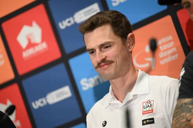 20-01-2025 Conferenza Stampa Vigilia Tour Down Under 2025; 2025, Uae Team Emirates - Xrg; Vine, Jai; Adelaide Hotel Hilton; 