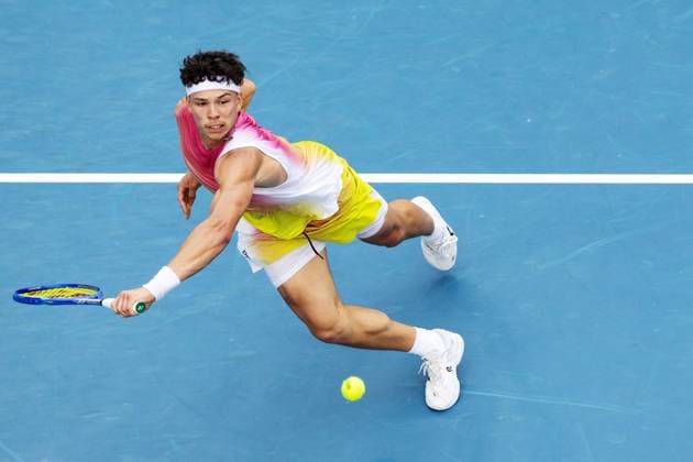 Ben Shelton during his fourth round match against Monfils Australian Open, Day Nine, Tennis, Melbourne Park, Melbourne, Australia - 20 Jan 2025  Copyright: xRachelxBach Shutterstockx 15105043br