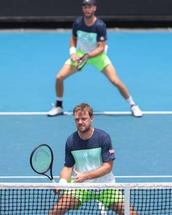 Kevin Krawietz, Tim Puetz, Mens Doubles, Men s Doubles, Australian Open 2025, Melbourne Park, Melbourne, Victoria, Australia Copyright: xJuergenxHasenkopfx