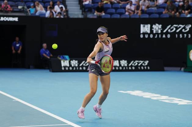 Eva Lys during her fourth round match against Swiatek on the Rod Laver Arena Australian Open, Day Nine, Tennis, Melbourne Park, Melbourne, Australia - 20 Jan 2025  Copyright: xRachelxBach Shutterstockx 15105043cf