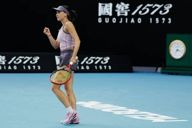 Eva Lys during her fourth round match against Swiatek on the Rod Laver Arena Australian Open, Day Nine, Tennis, Melbourne Park, Melbourne, Australia - 20 Jan 2025  Copyright: xRachelxBach Shutterstockx 15105043ch
