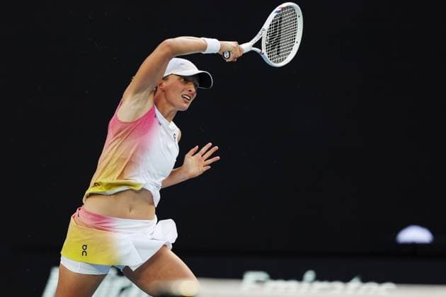Iga Swiatek during her fourth round match against Lys on the Rod Laver Arena Australian Open, Day Nine, Tennis, Melbourne Park, Melbourne, Australia - 20 Jan 2025  Copyright: xRachelxBach Shutterstockx 15105043ck