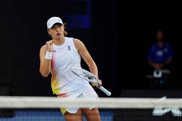 Iga Swiatek during her fourth round match against Lys on the Rod Laver Arena Australian Open, Day Nine, Tennis, Melbourne Park, Melbourne, Australia - 20 Jan 2025  Copyright: xRachelxBach Shutterstockx 15105043cj