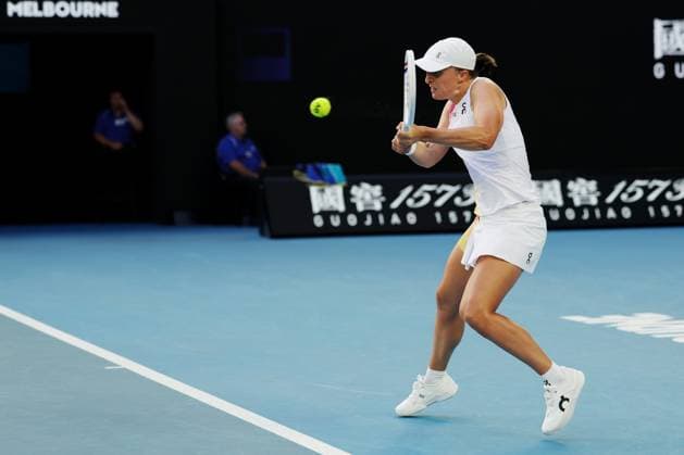 Iga Swiatek during her fourth round match against Lys on the Rod Laver Arena Australian Open, Day Nine, Tennis, Melbourne Park, Melbourne, Australia - 20 Jan 2025  Copyright: xRachelxBach Shutterstockx 15105043ct