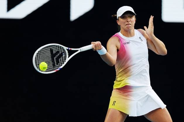 Iga Swiatek during her fourth round match against Lys on the Rod Laver Arena Australian Open, Day Nine, Tennis, Melbourne Park, Melbourne, Australia - 20 Jan 2025  Copyright: xRachelxBach Shutterstockx 15105043cu