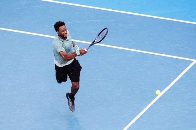 GaÃ«l Monfils during his fourth round match against Shelton Australian Open, Day Nine, Tennis, Melbourne Park, Melbourne, Australia - 20 Jan 2025  Copyright: xRachelxBach Shutterstockx 15105043dg