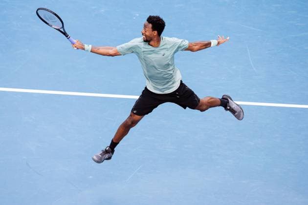 GaÃ«l Monfils during his fourth round match against Shelton Australian Open, Day Nine, Tennis, Melbourne Park, Melbourne, Australia - 20 Jan 2025  Copyright: xRachelxBach Shutterstockx 15105043dl
