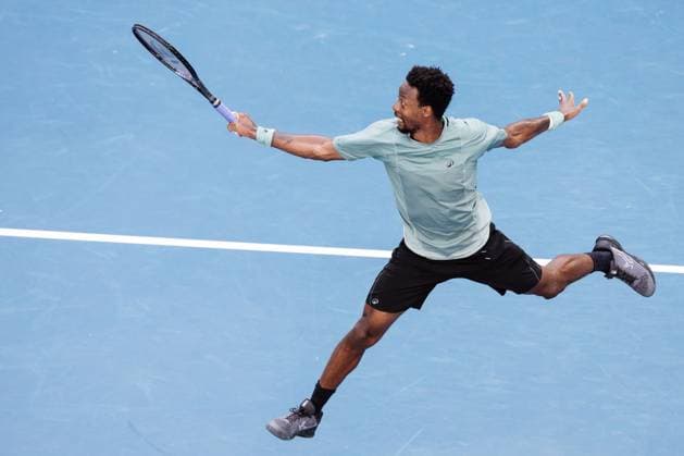 GaÃ«l Monfils during his fourth round match against Shelton Australian Open, Day Nine, Tennis, Melbourne Park, Melbourne, Australia - 20 Jan 2025  Copyright: xRachelxBach Shutterstockx 15105043dn