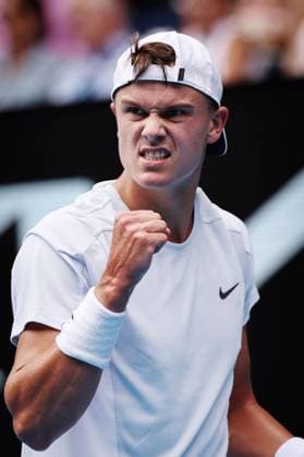 Holger Rune during his fourth round match against Sinner Australian Open, Day Nine, Tennis, Melbourne Park, Melbourne, Australia - 20 Jan 2025  Copyright: xEllaxLing Shutterstockx 15105040di