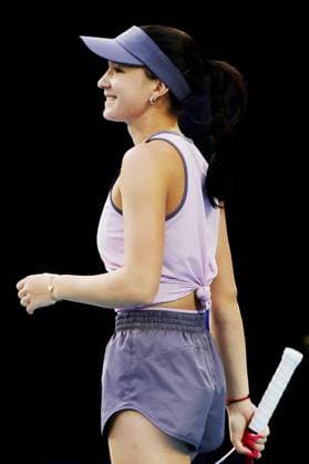 Eva Lys during her fourth round match against Swiatek on the Rod Laver Arena Australian Open, Day Nine, Tennis, Melbourne Park, Melbourne, Australia - 20 Jan 2025  Copyright: xRachelxBach Shutterstockx 15105043ep