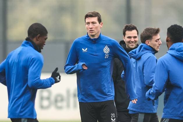 Club s Hans Vanaken pictured during a training session of Belgian Club Brugge KV, Monday 20 January 2025 in Brugge. Tomorrow, they will play against Italian club Juventus, on the seventh day (out of 8) of the UEFA Champions League league phase. BRUNOxFAHY  x110774107x