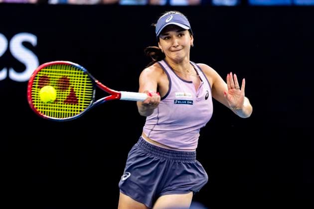 MELBOURNE, VIC - JANUARY 20: Eva Lys of Germany in action during Round 4 of the 2025 Australian Open on January 20 2025, at Melbourne Park in Melbourne, Australia. (Photo by Jason Heidrich Icon Sportswire) TENNIS: JAN 20 Australian Open EDITORIAL USE ONLY Icon250120238