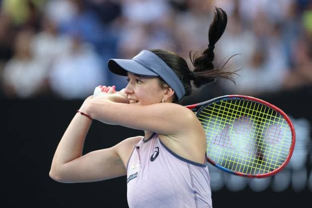 Eva Lys (GER), Australian Open 2025, Melbourne Park, Melbourne, Victoria, Australia. Copyright: xJuergenxHasenkopfx