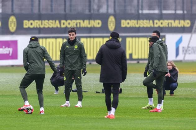 20 01 2025, Final training Borussia Dortmund, UEFA Champions League, Giovanni Reyna Borussia Dortmund , Dortmund BVB training ground NRW Germany xRHR PHOTO DEx Copyright: DennisxEwert RHR-FOTOx RHR-FOTO DE