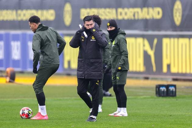 20 01 2025, Final training Borussia Dortmund, UEFA Champions League, Coach Nuri Sahin Borussia Dortmund , Dortmund BVB training ground NRW Germany xRHR PHOTO DEx Copyright: DennisxEwert RHR-FOTOx RHR-FOTO DE