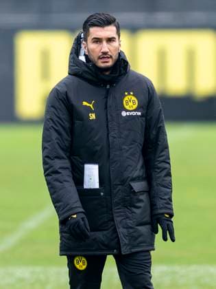 20 01 2025 Football Borussia Dortmund training ahead of the Champions League match at FC Bologna Dortmund coach Nuri Sahin reacts Copyright: xDavidxInderliedx