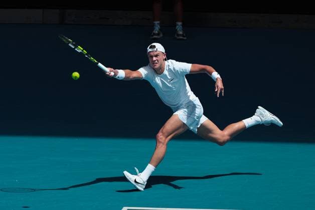 Open d Australie 2025 Holger Rune lors de l Open d Australie 2025 Nicolas Luttiau Bestimage Tennis : Open Australia 2025 in Melbourne Melbourne Australie  Copyright: x xNicolasxLuttiau Bestimagex xNicolasxLuttiau Bestimagex