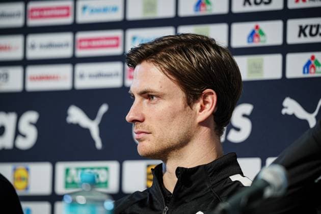 Rune Dahmke Germany, 34 DEN, Press conference Germany, Handball, 20 01 2025 DEN, Press conference Germany, Handball, 20 01 2025 Silkeborg Copyright: xEibner-Pressefoto MarcelxvonxFehrnx EP_MFN