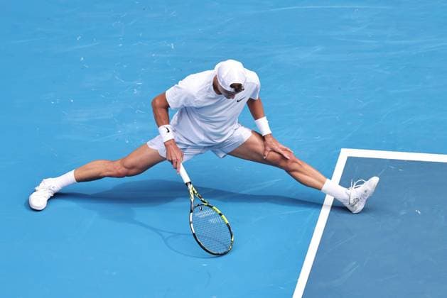 Holger Rune, DEN, during fourth round of 2025 Australian Open in Melbourne, 20 01 2025