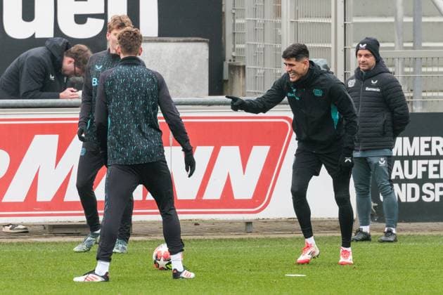 Football, CL, Bayer 04 Leverkusen, Training