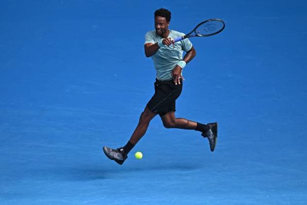 Australian Open - Gael Monfils Retires Against Ben Shelton - Round 4 Gael Monfils (FRA) during his fourth round match at the 2025 Australian Open at Melbourne Park in Melbourne, AUSTRALIA, on January 20, 2025. Photo by Corinne Dubreuil ABACAPRESS.COM Melbourne Australia  Copyright: xDubreuilxCorinne ABACAx