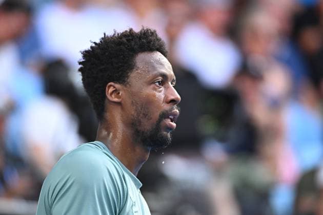 Australian Open - Gael Monfils Retires Against Ben Shelton - Round 4 Gael Monfils (FRA) during his fourth round match at the 2025 Australian Open at Melbourne Park in Melbourne, AUSTRALIA, on January 20, 2025. Photo by Corinne Dubreuil ABACAPRESS.COM Melbourne Australia  Copyright: xDubreuilxCorinne ABACAx