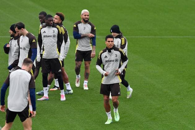 Alberto Oliveira Baio of Juventus FC during Champions League 2024 2025 training at JTC Continassa on January 20, 2025 in Turin, Italy - ph Giuliano Marchisciano  Copyright: xGiulianoxMarchisciano IPAxSportx xipa-agency.netx xx IPA_53156005 IPA_Agency_IPA53156005