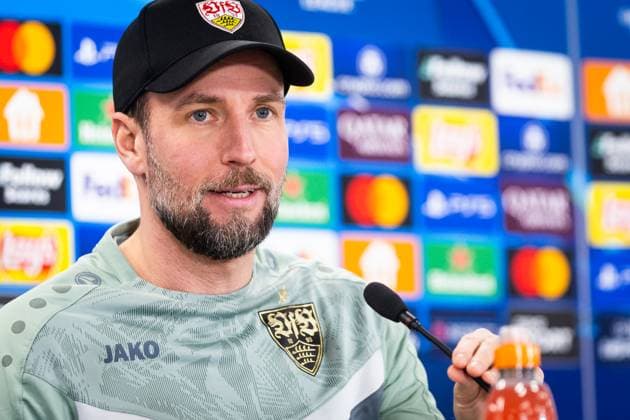Football, CL, VfB Stuttgart, Press conference