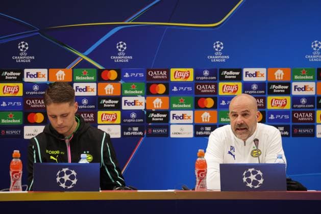 Football, CL, PSV Eindhoven, Press conference