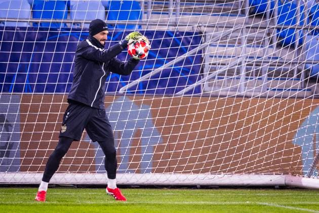 SLOVAN BRATISLAVA - STUTTGART TEAM PRACTICE Player of Stuttgart Fabian Bredlow during team practice ahead of UEFA Champions League, league phase football match between SK Slovan Bratislava and VfB Stuttgart. Bratislava, Slovakia, January 20, 2025. PUBLICATION NOT IN SLOVAKIA Copyright: xx 080A2400