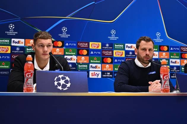Football, CL, Dturm Graz, Press conference