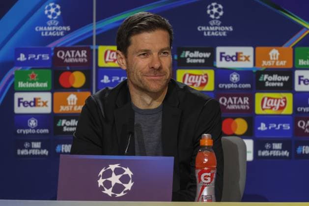 January 20, 2025, Madrid, Spain: Xabi Alonso, Spanish coach of Bayer Leverkusen during a press conference, PK, Pressekonferenz at the Metropolitano Stadium in Madrid on the eve of the UEFA Champions League match between Atletico de Madrid and Bayer Leverkusen. Madrid Spain - ZUMAs197 20250120_aaa_s197_096 Copyright: xDavidxCanalesx
