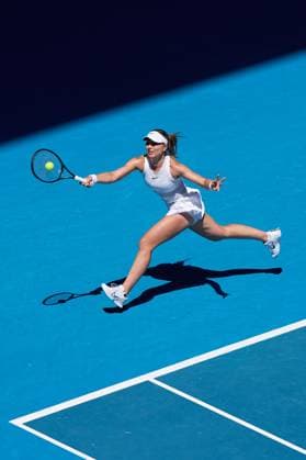 Paula Badosa of Spain hits a forehand Australian Open, Day Ten, Tennis, Melbourne Park, Melbourne, Australia - 21 Jan 2025  Copyright: xRachelxBach Shutterstockx 15108797h
