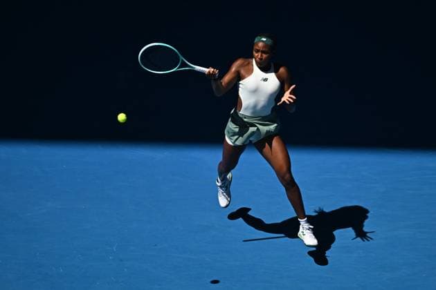 Australian Open - Quarter Round - Coco Gauff Coco Gauff (USA) during her quarter round match at the 2025 Australian Open at Melbourne Park in Melbourne, AUSTRALIA, on January 21, 2025. Photo by Corinne Dubreuil ABACAPRESS.COM Melbourne Australia  Copyright: xDubreuilxCorinne ABACAx