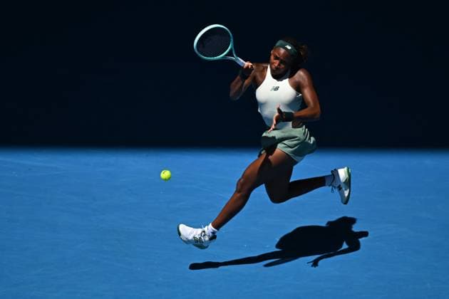 Australian Open - Quarter Round - Coco Gauff Coco Gauff (USA) during her quarter round match at the 2025 Australian Open at Melbourne Park in Melbourne, AUSTRALIA, on January 21, 2025. Photo by Corinne Dubreuil ABACAPRESS.COM Melbourne Australia  Copyright: xDubreuilxCorinne ABACAx